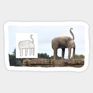 Happy Elephant Sticker